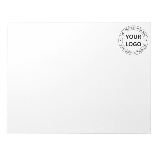 Anpassningsbar Business Logotyp Company Frimärke P Anteckningsblock (Framsida)