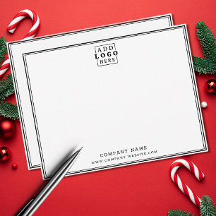 Anpassningsbar Business Logotyp Company Namn Dubbl Anteckningskort