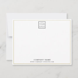 Anpassningsbar Business Logotyp Company Namn Guld  Anteckningskort