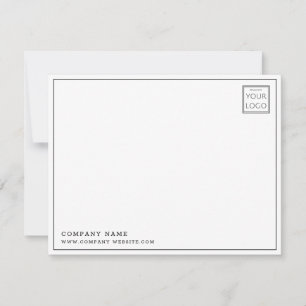 Anpassningsbar Business Logotyp Company Namn Tack Anteckningskort