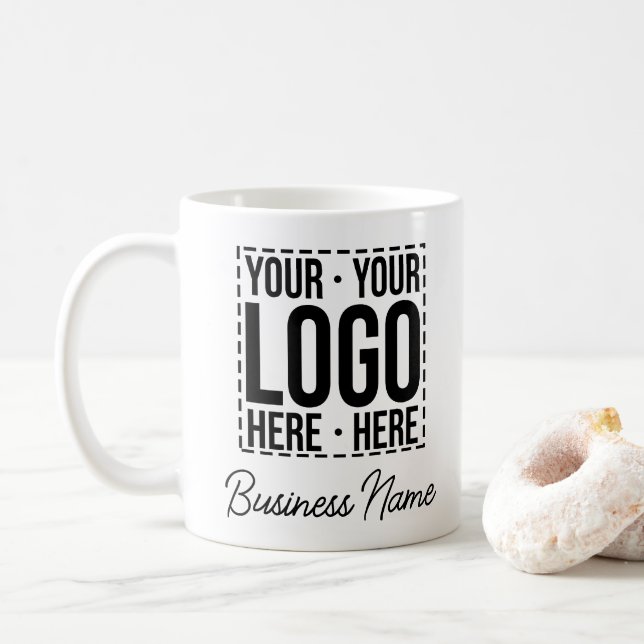 Anpassningsbar Business Logotyp Company Personlig  Kaffemugg (Med munk)