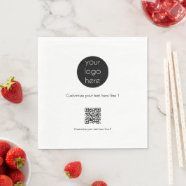 Anpassningsbar Business Logotyp Company Promotiona Pappersservett