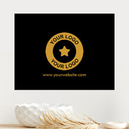 Anpassningsbar Business Logotyp Company webbplats Canvastryck