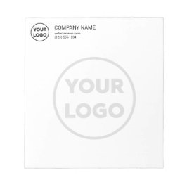 Anpassningsbar Business Logotyp Contact Info Big F Anteckningsblock