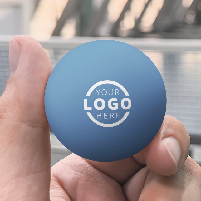 Anpassningsbar Business Logotyp Corporate Blue Pingisboll (Skapare uppladdad)