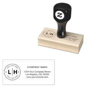 Anpassningsbar Business Logotyp Corporate Branding Stämpel