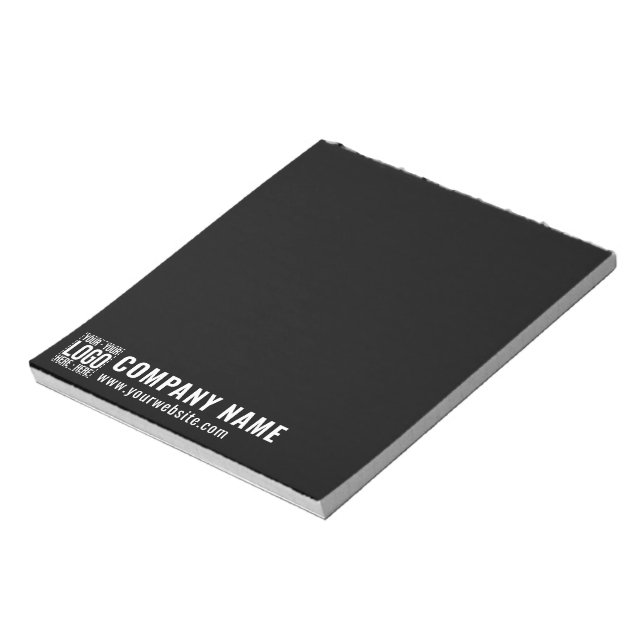 Anpassningsbar Business Logotyp Corporate Company  Anteckningsblock (Roterad)