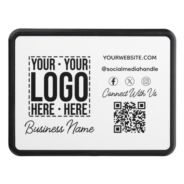 Anpassningsbar Business Logotyp Corporate Company  Dragkroksskydd (Framsidan)