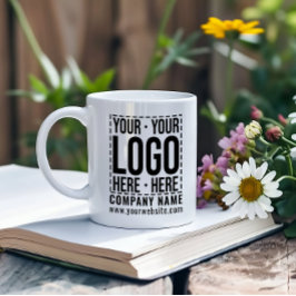 Anpassningsbar Business Logotyp Corporate Company Kaffemugg