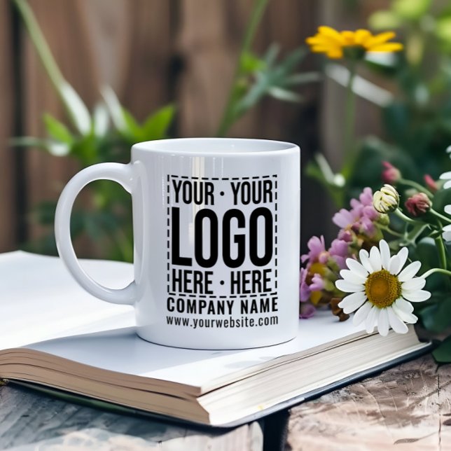 Anpassningsbar Business Logotyp Corporate Company  Kaffemugg (Skapare uppladdad)