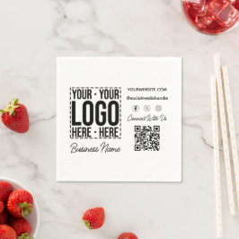 Anpassningsbar Business Logotyp Corporate Company Pappersservett