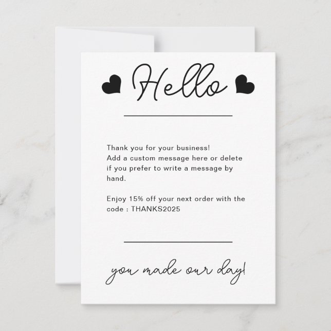 Anpassningsbar Business Logotyp Corporate Company  Tack Kort (Framsida)