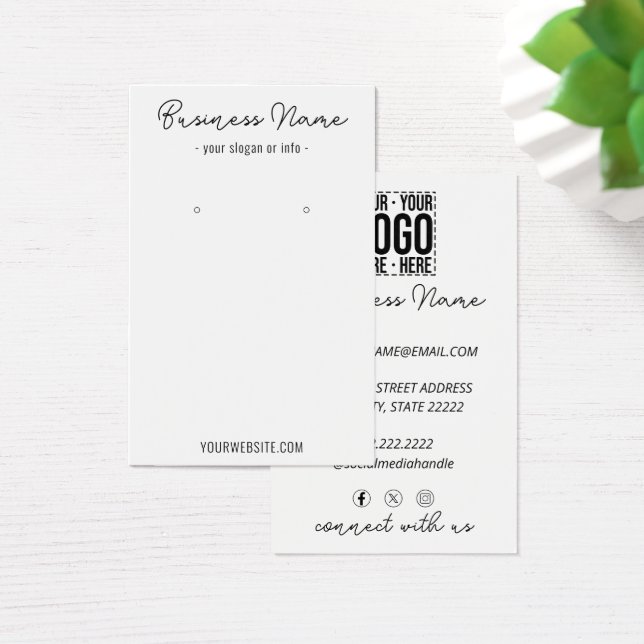 Anpassningsbar Business Logotyp Corporate Company  Visitkort (Skivbord)