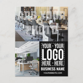 Anpassningsbar Business Logotyp Corporate Company Vykort