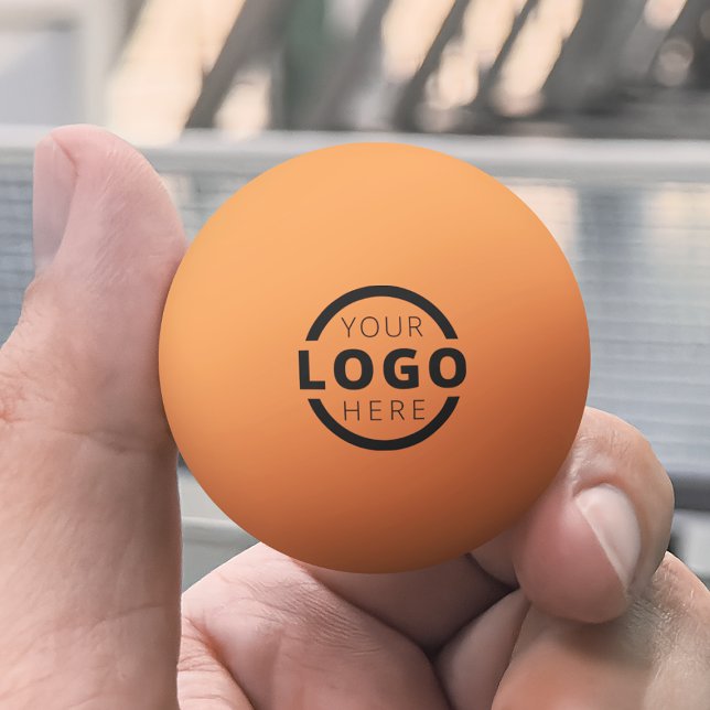 Anpassningsbar Business Logotyp Corporate Orange Pingisboll (Skapare uppladdad)