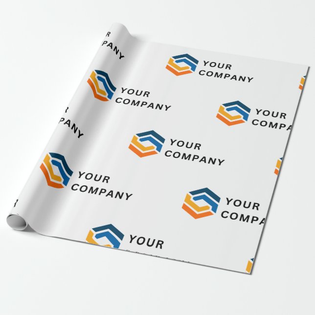 Anpassningsbar Business Logotyp Corporate Presentpapper (Utrullad)