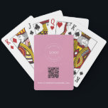 Anpassningsbar Business LOGOTYP Corporate QR CODE  Casinokort<br><div class="desc">Öka din företagsmärkning med våra Anpassningsbar Business Logotyp Corporate QR Code Rosa Spelar ut kort för säljfrämjande åtgärder! De här eleganta och sofistikerade spelkorten har företagets logotyp och en QR-kod och en webbplats för enkel åtkomst till din företagsinformation. De är konstruerade med högkvalitativa material och ger en snyggt och en...</div>