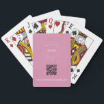 Anpassningsbar Business LOGOTYP Corporate QR CODE  Casinokort<br><div class="desc">Öka din företagsmärkning med våra Anpassningsbar Business Logotyp Corporate QR Code Rosa Spelar ut kort för säljfrämjande åtgärder! De här eleganta och sofistikerade spelkorten har företagets logotyp och en QR-kod och en webbplats för enkel åtkomst till din företagsinformation. De är konstruerade med högkvalitativa material och ger en snyggt och en...</div>