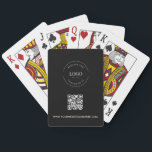 Anpassningsbar Business LOGOTYP Corporate QR CODE  Casinokort<br><div class="desc">Öka din företagsmärkning med vårt Anpassningsbar Business Logotyp Corporate QR Code Black Play Cards Promotional-däck! De här eleganta och sofistikerade spelkorten har företagets logotyp och en QR-kod och en webbplats för enkel åtkomst till din företagsinformation. De är konstruerade med högkvalitativa material och ger en snyggt och en minnesvärd kampanjgåva till...</div>