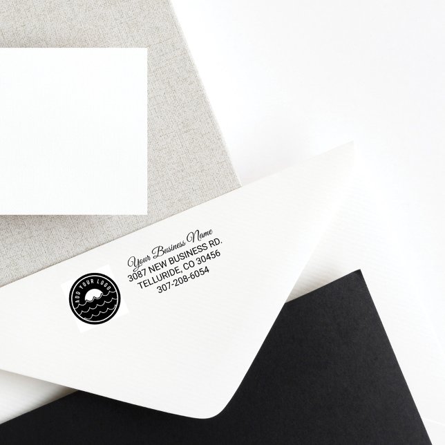 Anpassningsbar Business Logotyp Corporate Returadr Självfärgande Stämpel (Skapare uppladdad)