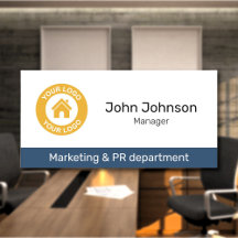 Anpassningsbar Business Logotyp Department Title E