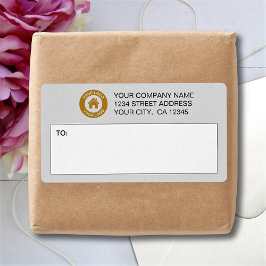 Anpassningsbar Business Logotyp e-postsetiketter f Fraktsedel