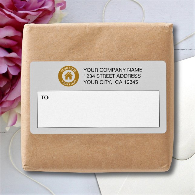 Anpassningsbar Business Logotyp e-postsetiketter f Fraktsedel (Skapare uppladdad)