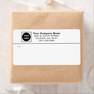 Anpassningsbar Business Logotyp e-postsetiketter f Fraktsedel