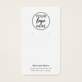 Anpassningsbar Business Logotyp Earring Visning Ca Visitkort