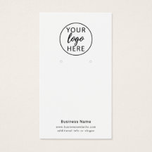 Anpassningsbar Business Logotyp Earring Visning Ca