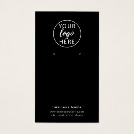 Anpassningsbar Business Logotyp Earring Visning Ca Visitkort