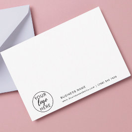 Anpassningsbar Business Logotyp Elegant Tack Kort
