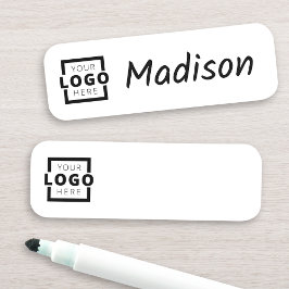 Anpassningsbar Business Logotyp Employee Dry Erase Namnbricka