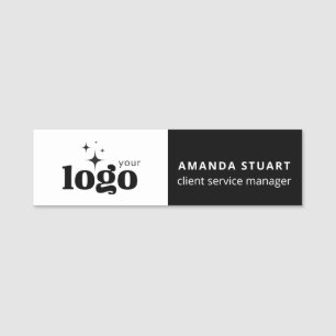 Anpassningsbar Business Logotyp Employee Namn bric Namnbricka