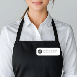 Anpassningsbar Business Logotyp Employee Namnbricka