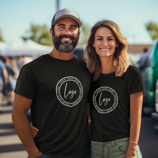 Anpassningsbar Business Logotyp Employee Personal  T Shirt (Add your business logo to the front, add any business details to the back(name, address, tagline))