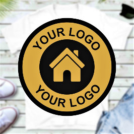 Anpassningsbar Business Logotyp Fabric Clothing Klistermärke
