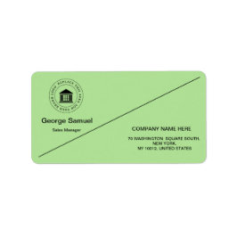 Anpassningsbar Business Logotyp | Företag Namn Adressetikett