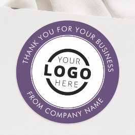 Anpassningsbar Business Logotyp Främjande av Tack  Runt Klistermärke