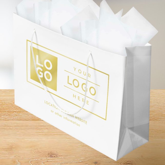 Anpassningsbar Business Logotyp Guld och White Bra (Skapare uppladdad)