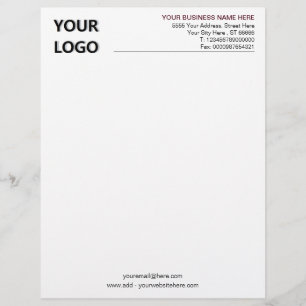 Anpassningsbar Business Logotyp Info Letterhead-ma Brevhuvud
