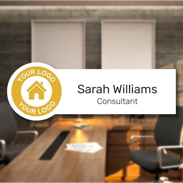 Anpassningsbar Business Logotyp Job Title Employee Namnbricka (Skapare uppladdad)