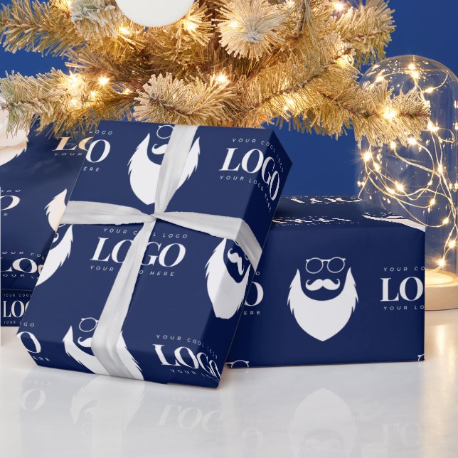 Anpassningsbar Business Logotyp Jultomten Mönster  Presentpapper (Helgdagar)