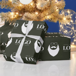 Anpassningsbar Business Logotyp Jultomten Mönster  Presentpapper