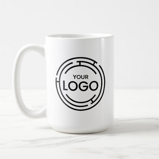 Anpassningsbar Business Logotyp Kaffemugg (Vänster)
