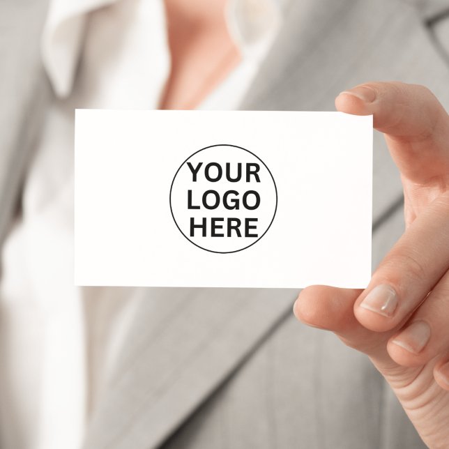 Anpassningsbar Business Logotyp l Classic Black &  Visitkort (Skapare uppladdad)