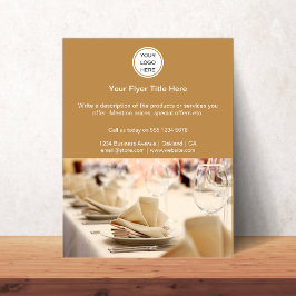 Anpassningsbar Business Logotyp l Marknadsföring P Reklamblad