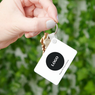 Anpassningsbar Business Logotyp - lägg till Logoty Nyckelring