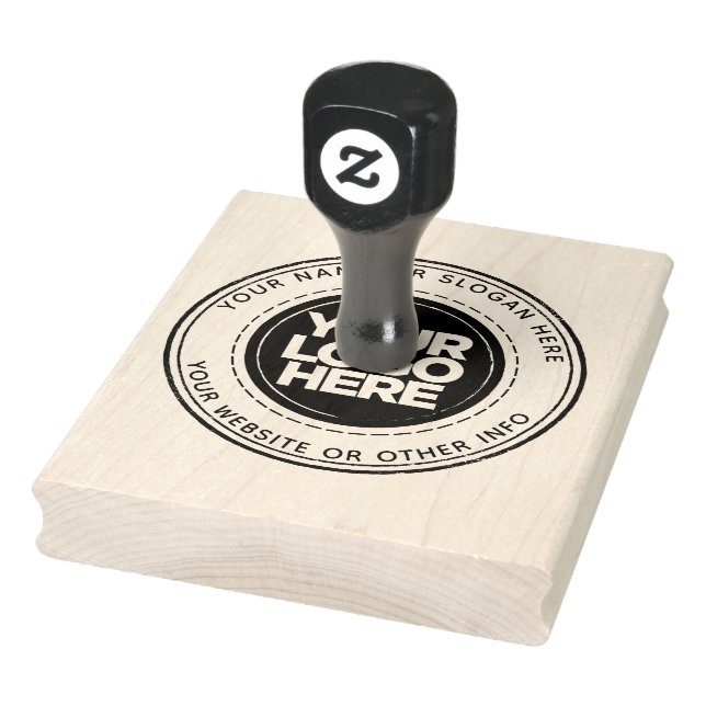 Anpassningsbar Business Logotyp Large Round Rubber Stämpel (Stämpel)