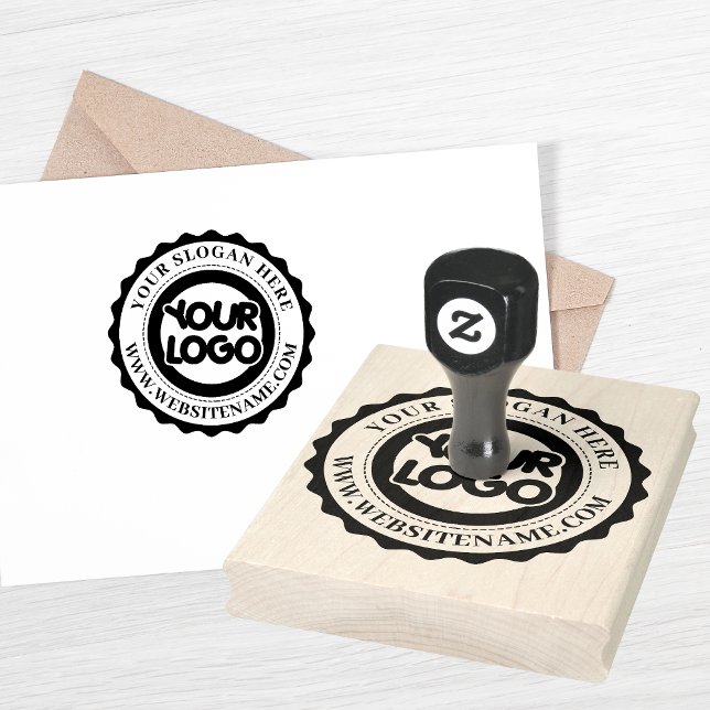 Anpassningsbar Business Logotyp Large Rubber Frimä Stämpel (Skapare uppladdad)
